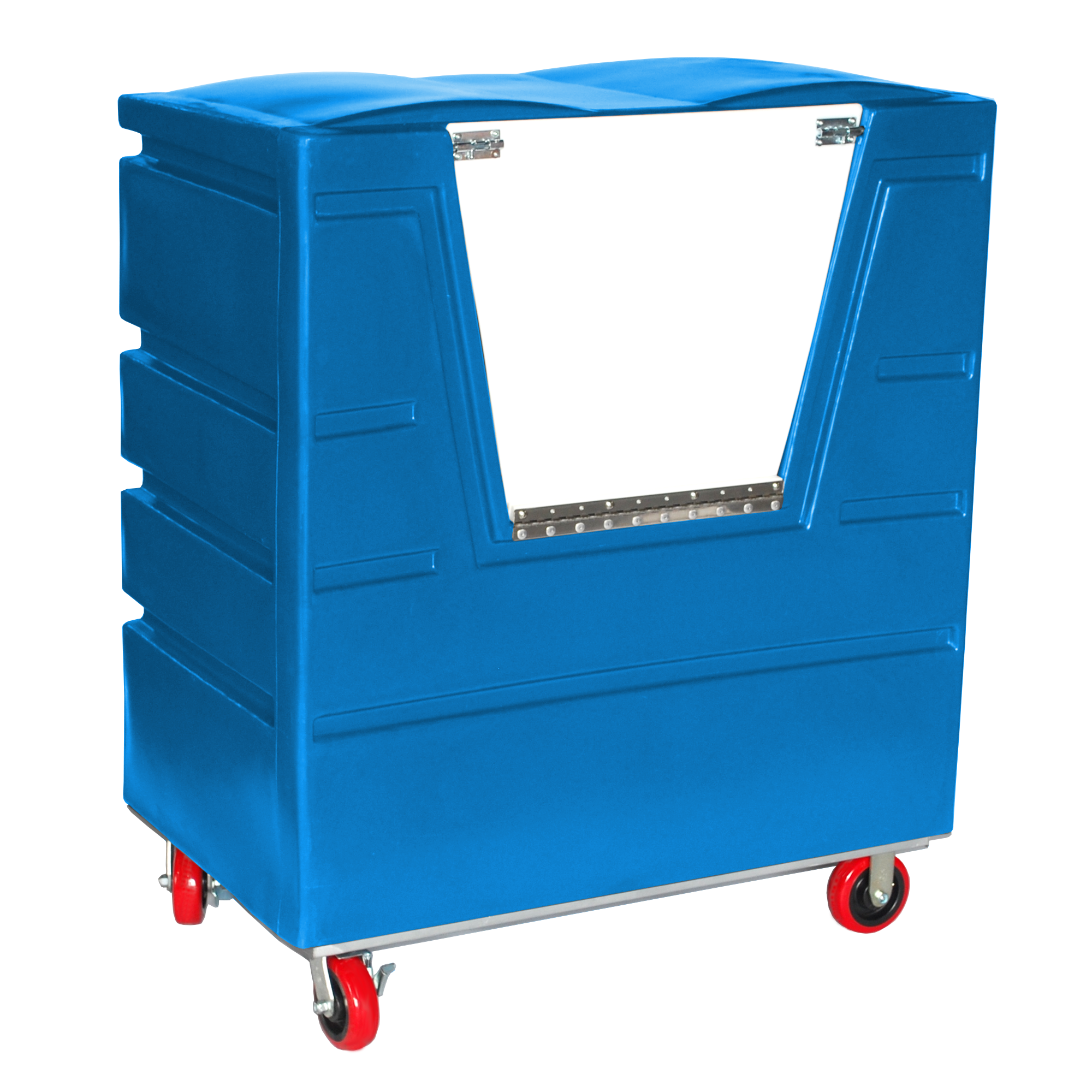 VFC-4829-H6-SP, Hopper Front Bulk Cart with Door, 27 Bushel, 48" x 29.5" x 56" - Blue 