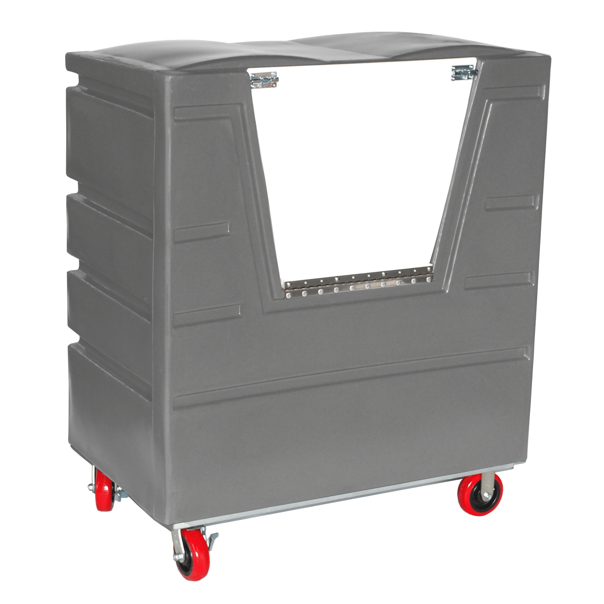 VFC-4829-H6-SP, Hopper Front Bulk Cart with Door, 27 Bushel, 48" x 29.5" x 56" - Gray 