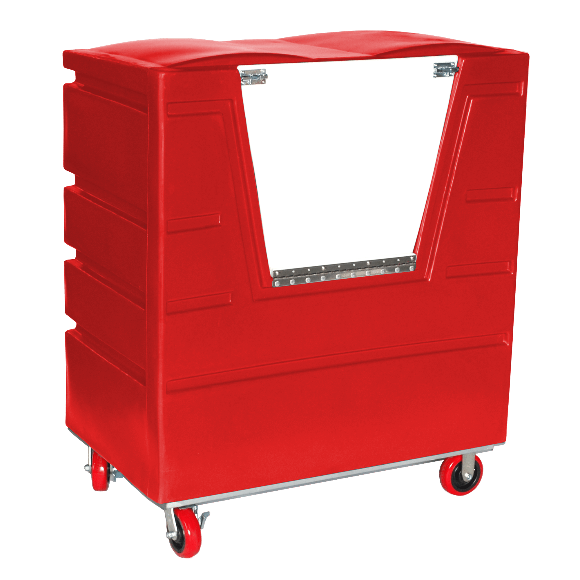 VFC-4829-H6-SP, Hopper Front Bulk Cart with Door, 27 Bushel, 48" x 29.5" x 56" - Red 