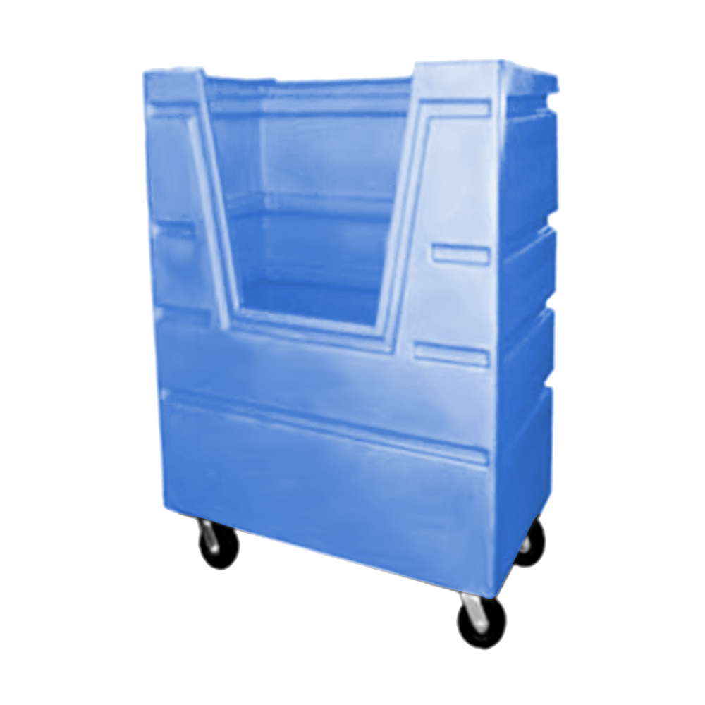VFC-5829-H6, Hopper Front Bulk Cart, 37 Bushel, 48" x 29.5" x 67" - Blue 