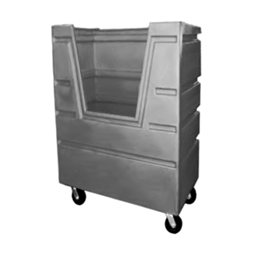 VFC-5829-H6, Hopper Front Bulk Cart, 37 Bushel, 48" x 29.5" x 67" - Gray 