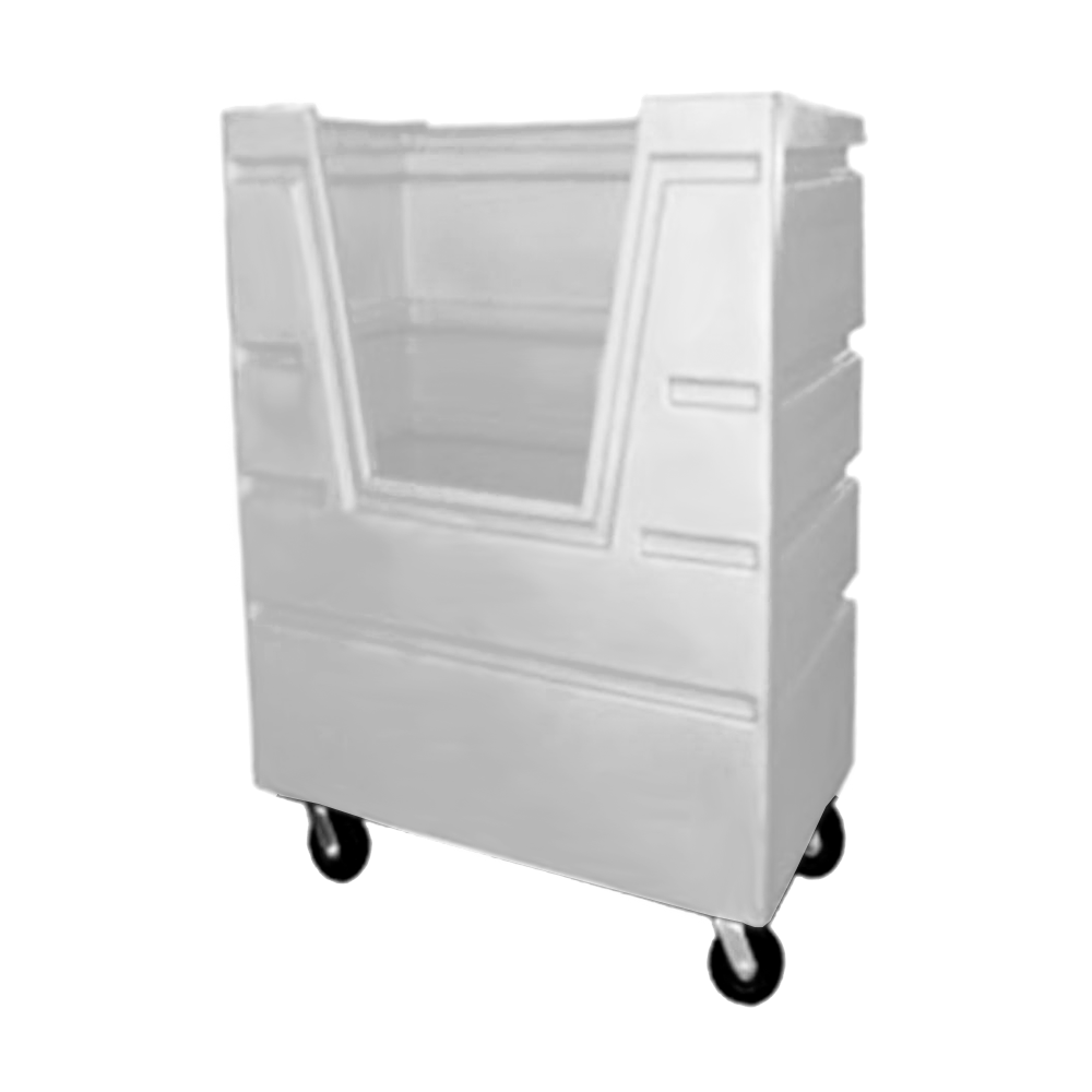 VFC-5829-H6, Hopper Front Bulk Cart, 37 Bushel, 48" x 29.5" x 67" - White 
